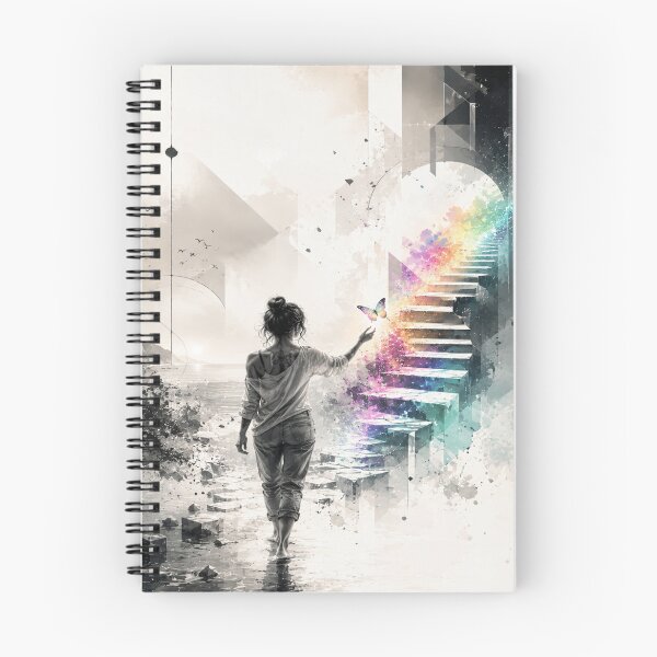 Artikelvorschau, Steps Into Color - Surreal Rainbow Journey entworfen und verkauft von Personiq Kaleido.