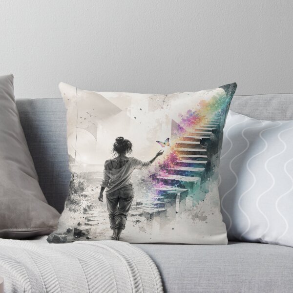 Item preview, Steps Into Color - Surreal Rainbow Journey designed and sold by Personiq Kaleido.