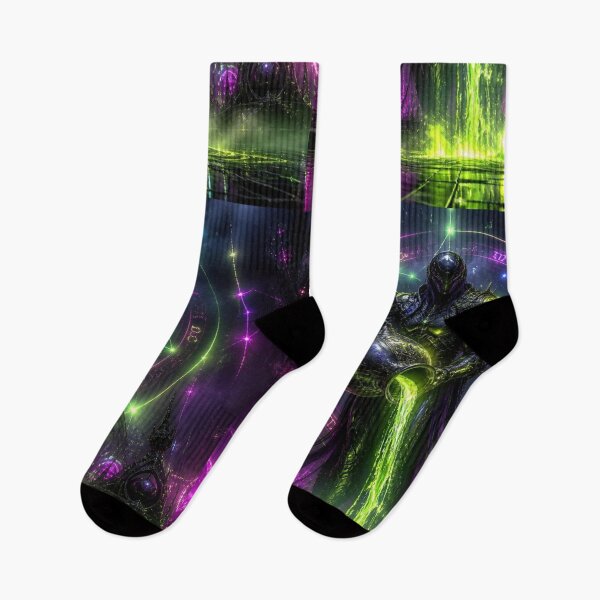 Item preview, Cyberpunk Aquarius Zodiac - Neon Biomechanical Water Bearer designed and sold by LazyDayzCo.