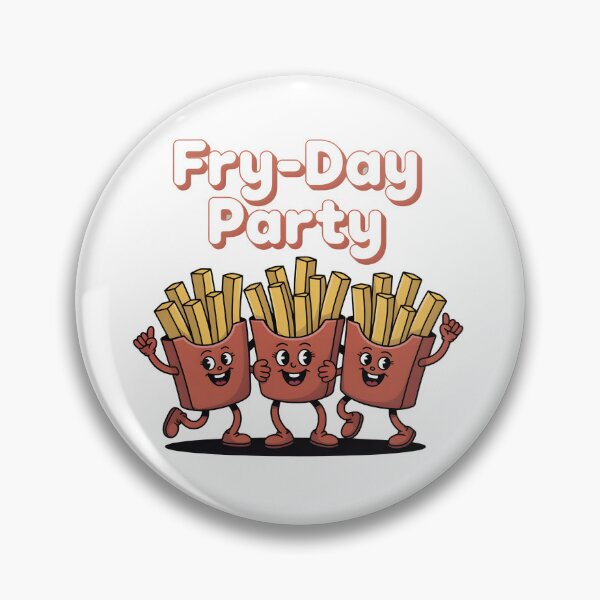 Item preview, Fry-Day Party Cute French Fries Vintage Retro Fast Food designed and sold by ART BOND.