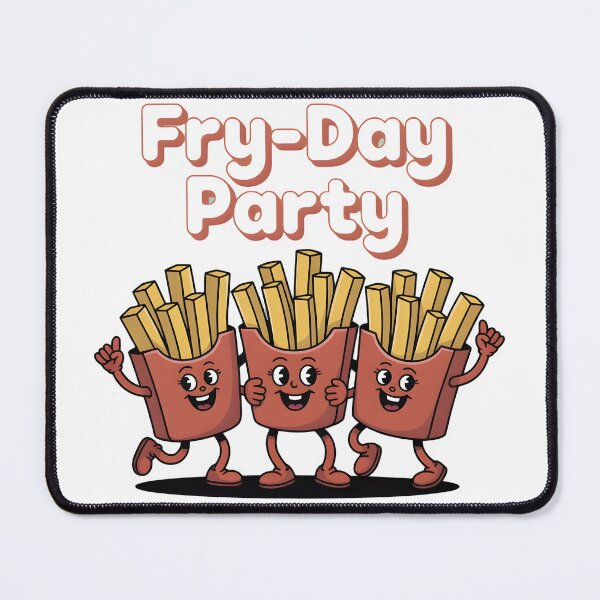 Item preview, Fry-Day Party Cute French Fries Vintage Retro Fast Food designed and sold by ART BOND.