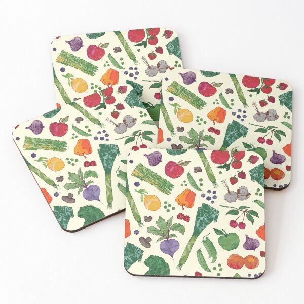 Item preview, Tossed veggies in watercolor designed and sold by Goddessart.