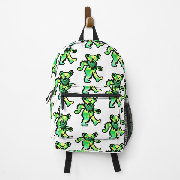 Item preview, Green Grateful Dancing Dead Bear Illustration with Psychedelic Vibes designed and sold by Cagno98.