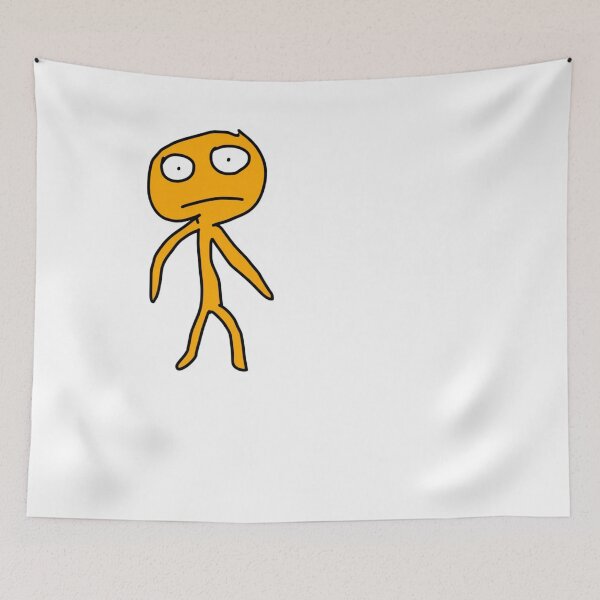 Item preview, Confused Stickman Doodle Art Simple Character designed and sold by NicolasGlowArt.