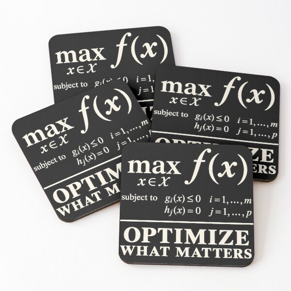 Item preview, Optimize What Matters Math Optimization Design designed and sold by CalmWorldShop.