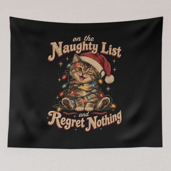 Item preview, On The Naughty List And Regret Nothing designed and sold by TheEndDesign.
