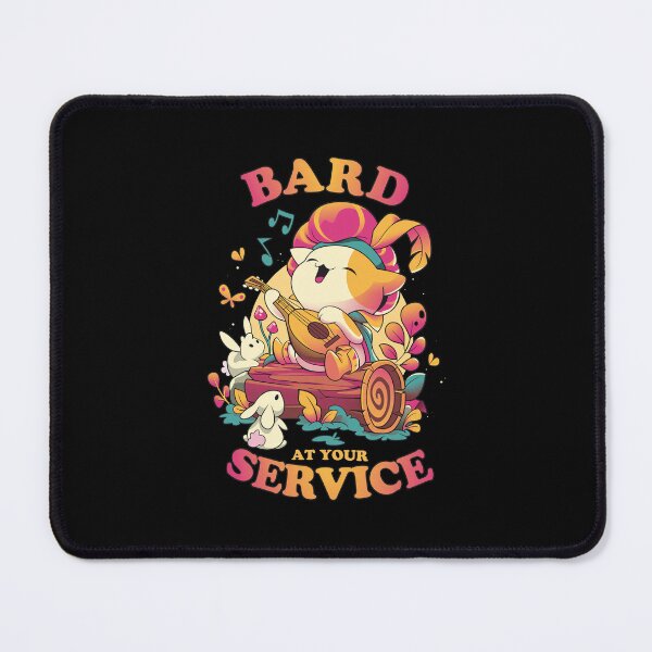 Item preview, Bard At Your Service Cute Feline Lute Player Art designed and sold by Marquiserman.
