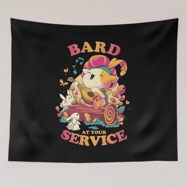 Item preview, Bard At Your Service Cute Feline Lute Player Art designed and sold by Marquiserman.