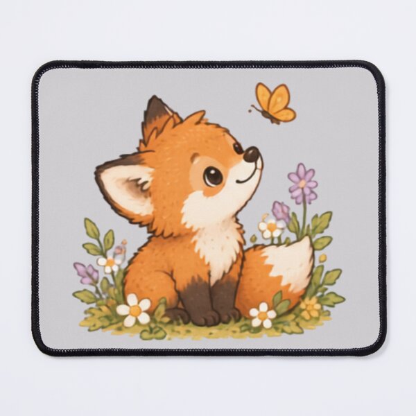 Item preview, Fox Cub Butterfly Friend designed and sold by MellowMunchkins.