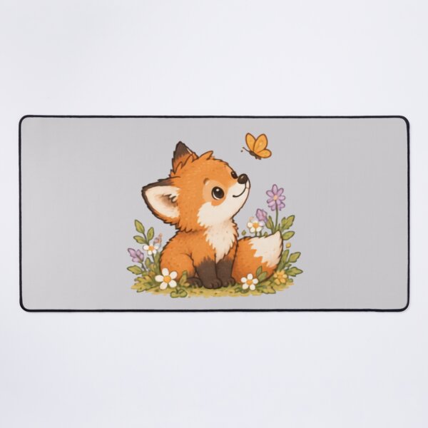 Item preview, Fox Cub Butterfly Friend designed and sold by MellowMunchkins.