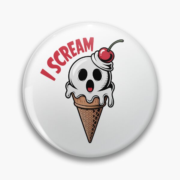 Item preview, I Scream – Spooky Ghost Ice Cream Cone Design designed and sold by LoFizzy.