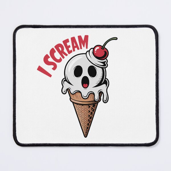Item preview, I Scream – Spooky Ghost Ice Cream Cone Design designed and sold by LoFizzy.