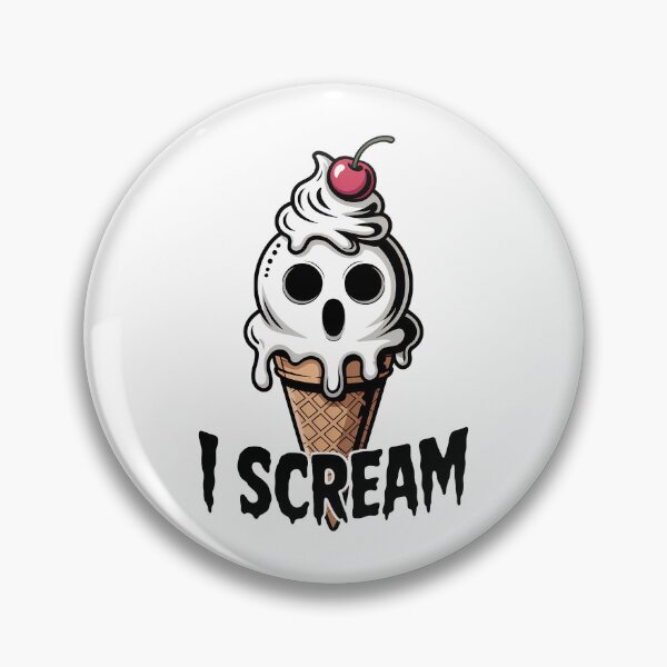 Item preview, I Scream – Spooky Ghost Ice Cream Cone Design designed and sold by LoFizzy.