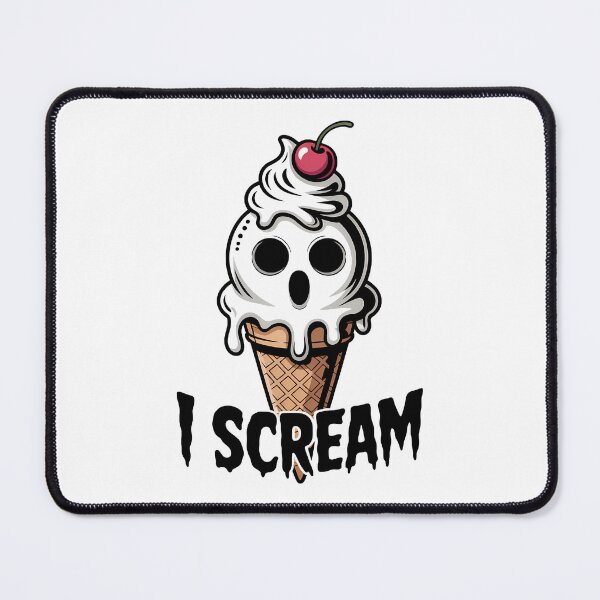 Item preview, I Scream – Spooky Ghost Ice Cream Cone Design designed and sold by LoFizzy.