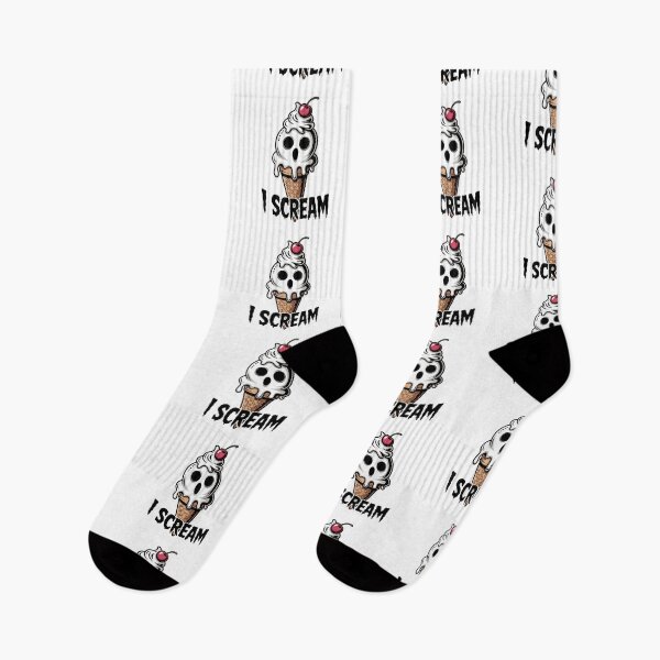 Item preview, I Scream – Spooky Ghost Ice Cream Cone Design designed and sold by LoFizzy.