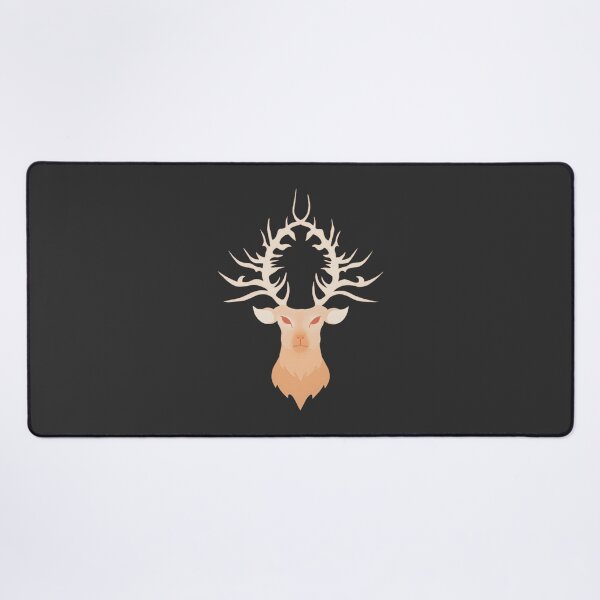 Item preview, Shadow Bone Morozovas Stag in Yellow Gold Artistic Illustration designed and sold by jayesh007.