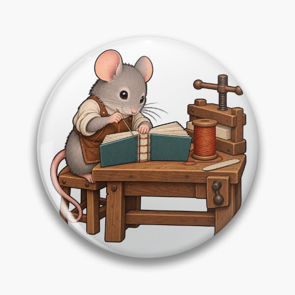 Item preview, Little Mouse Binding a Cloth Book designed and sold by jimnicklaus.