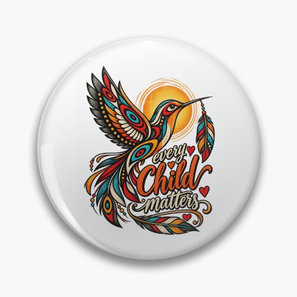 Item preview, Every Child Matters Indigenous Hummingbird Feather Orange Shirt Design designed and sold by SEINENGAPPI19.