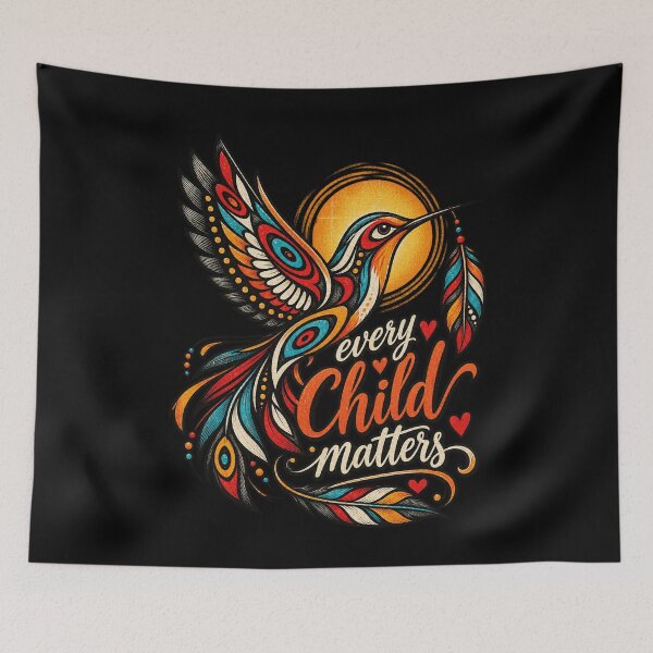 Item preview, Every Child Matters Indigenous Hummingbird Feather Orange Shirt Design designed and sold by SEINENGAPPI19.