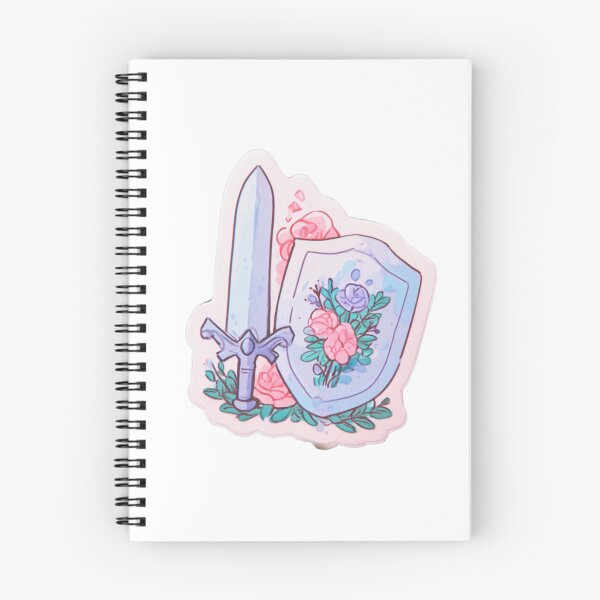 Item preview, Kawaii Floral Sword Shield RPG Gamer Aesthetic designed and sold by NicolasGlowArt.