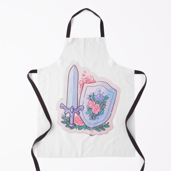 Item preview, Kawaii Floral Sword Shield RPG Gamer Aesthetic designed and sold by NicolasGlowArt.