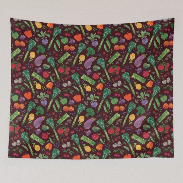 Item preview, Tossed veggies in watercolor designed and sold by Goddessart.