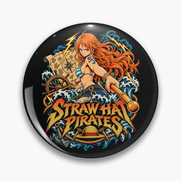 Item preview, Nami Straw Hat Pirates One Piece Navigator designed and sold by Pandaburba.