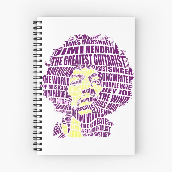 Item preview, Jimi Hendrix Calligram Art Design Featuring Iconic Guitar Silhouette and Lyrics designed and sold by stampr.