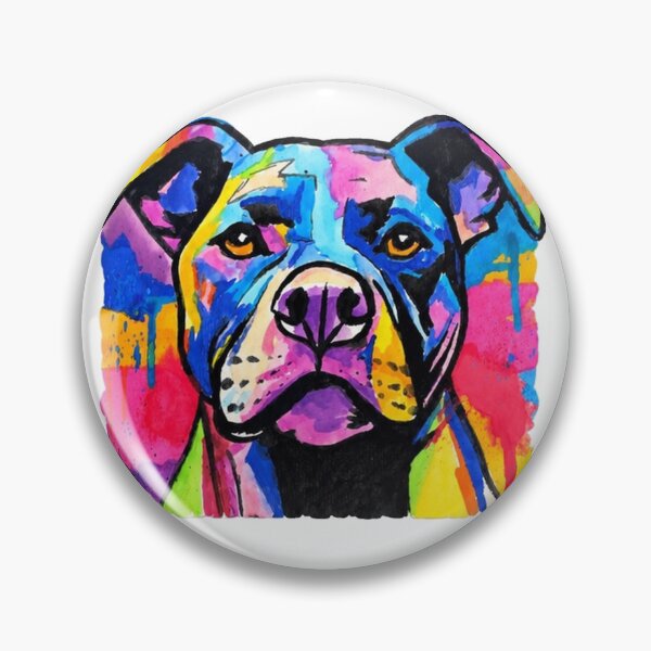 Item preview, Colorful Bulldog Portrait | Rainbow Pop Art Dog designed and sold by Blackwater and Bloom.