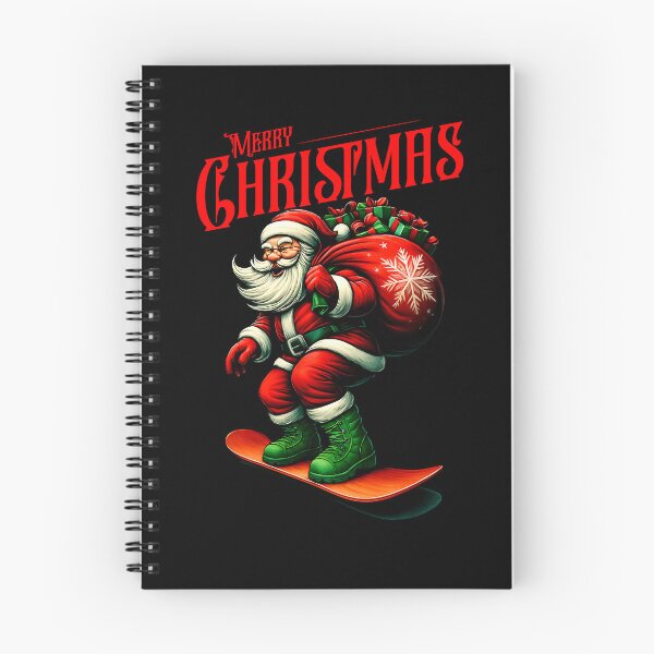 Item preview, Santa Claus Snowboarding Merry Christmas designed and sold by Loona97.