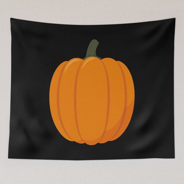 Aperçu de l'œuvre Tall Orange Pumpkin – Autumn Illustration créée et vendue par OEKAKIYASAN.