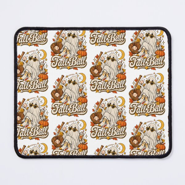 Item preview, Fall Ball Cute Ghost Baseball Autumn Sports Retro Design designed and sold by SEINENGAPPI19.