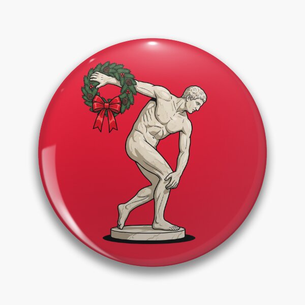 Item preview, Discobolus Christmas Wreath Thrower Statue Pop Art designed and sold by Rare By Hero.