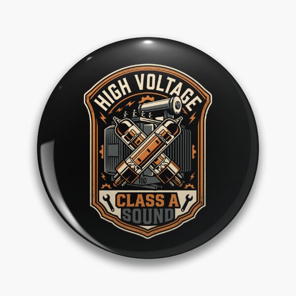 Item preview, Tube Amp Class A Sound Audiophile Vintage Badge designed and sold by SplashTastic.