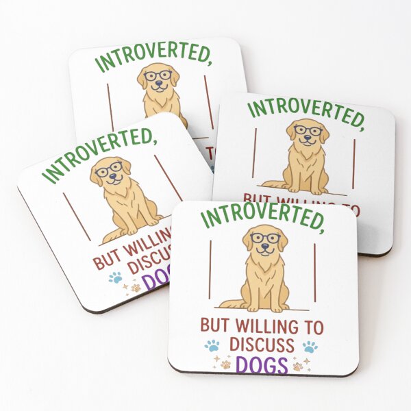Item preview, Introverted But Willing To Discuss Dogs - Funny Dog Lover designed and sold by Salma.Store.