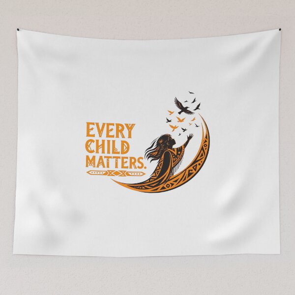 Item preview, Every Child Matters Orange Feather Birds Design designed and sold by SoyLamderma.
