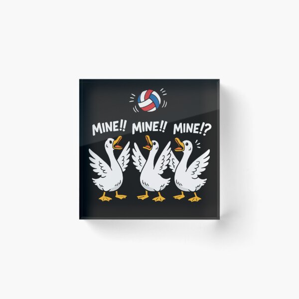 Item preview, Mine Mine Mine Funny Seagull Volleyball Beach Cartoon T-Shirt designed and sold by MarianelaOlive.