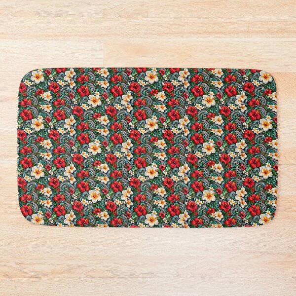 Item preview, Hibiscus flowers and Frangipani designed and sold by Traydd.