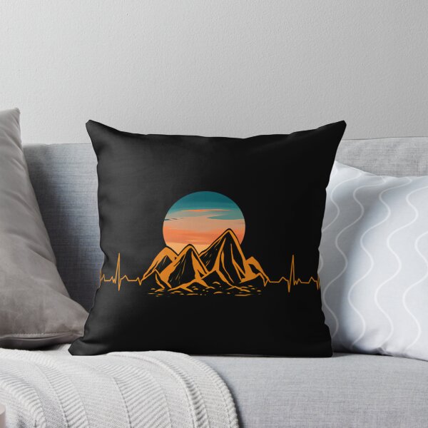 Item preview, Mountain Heartbeat Hiking Hills Camping Pulse Gift designed and sold by MarianelaOlive.