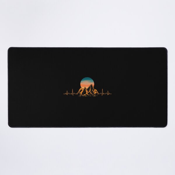 Item preview, Mountain Heartbeat Hiking Hills Camping Pulse Gift designed and sold by MarianelaOlive.