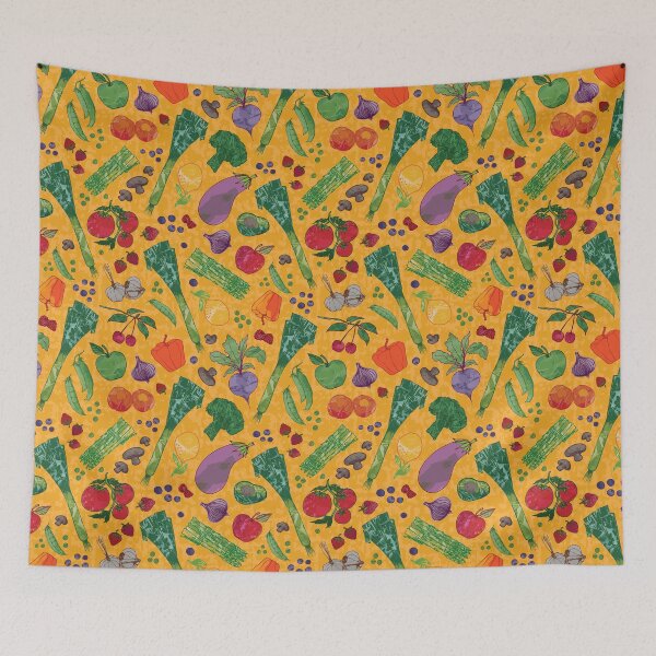 Item preview, Tossed veggies in watercolor designed and sold by Goddessart.