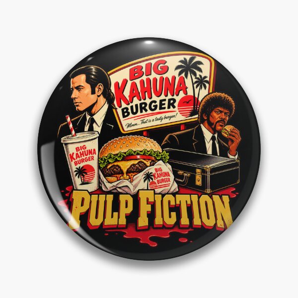 Item preview, Pulp Fiction Big Kahuna Burger Retro Movie designed and sold by Pandaburba.