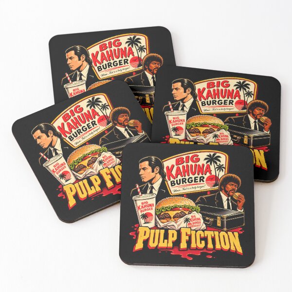 Item preview, Pulp Fiction Big Kahuna Burger Retro Movie designed and sold by Pandaburba.