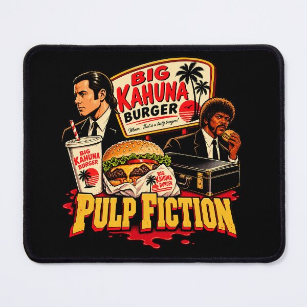 Item preview, Pulp Fiction Big Kahuna Burger Retro Movie designed and sold by Pandaburba.