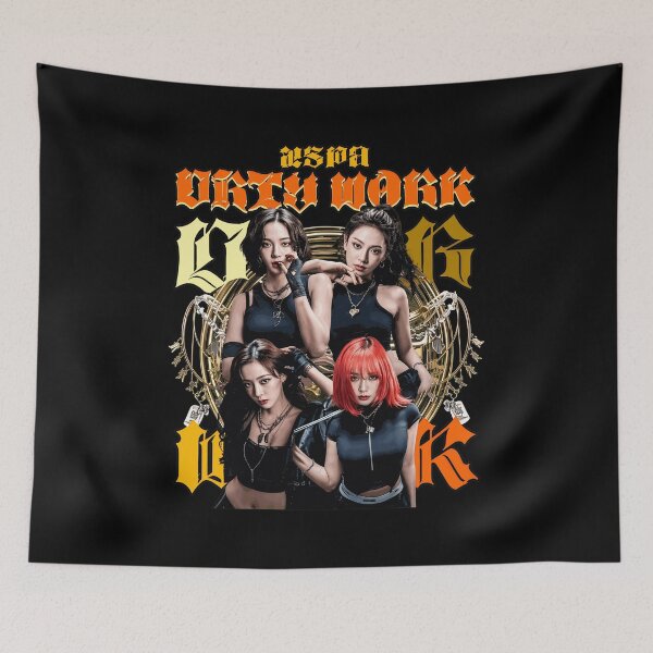Item preview, aespa DIRTY WORK Vintage K-pop Girl Group Graphic Tee designed and sold by Elizabeth81756.