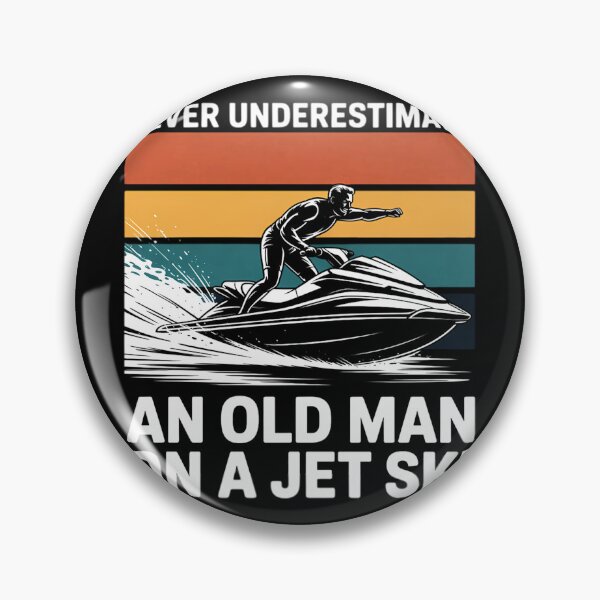 Item preview, Never Underestimate An Old Man Water Sport Jet Ski designed and sold by MarianelaOlive.
