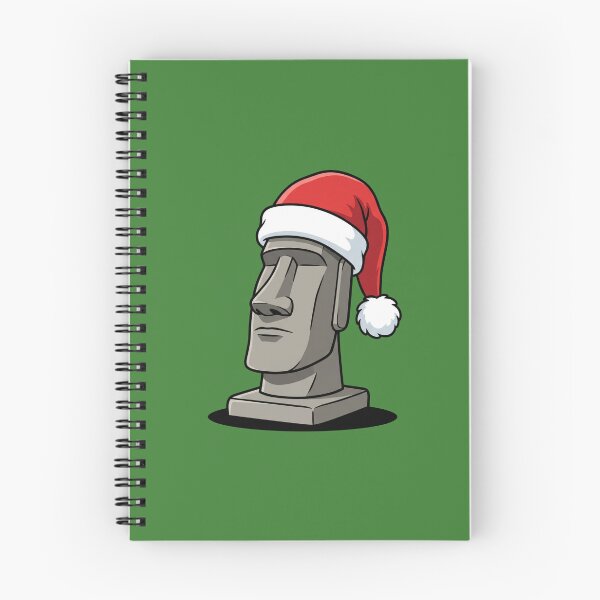 Item preview, Easter Island Moai Santa Hat Christmas Pop Art designed and sold by Rare By Hero.