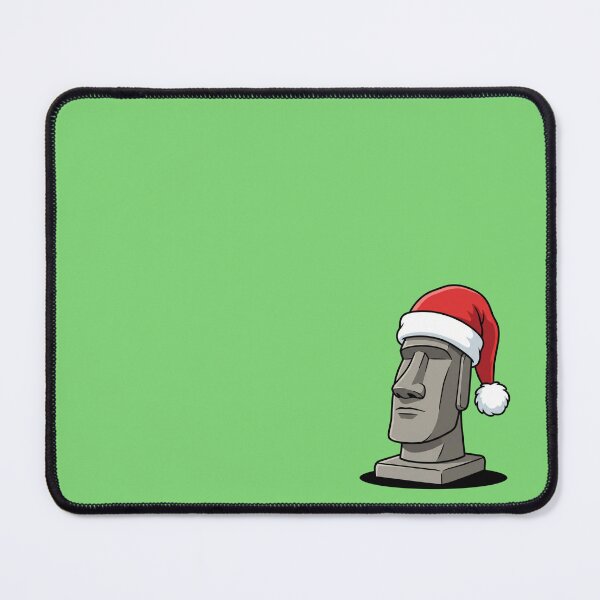 Item preview, Easter Island Moai Santa Hat Christmas Pop Art designed and sold by Rare By Hero.