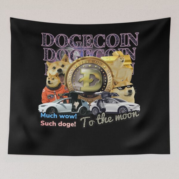 Item preview, Dogecoin to the moon  designed and sold by lacongamusic.