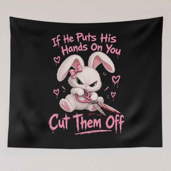 Item preview, If He Puts His Hands On You Cut Them Off designed and sold by TheEndDesign.